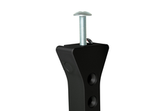 Mec rack set kastbaarhouders zwart+kabel